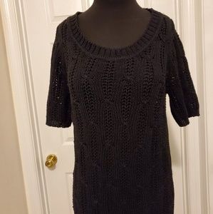 Calvin Klein Crochet New Black Blouse. Size: M